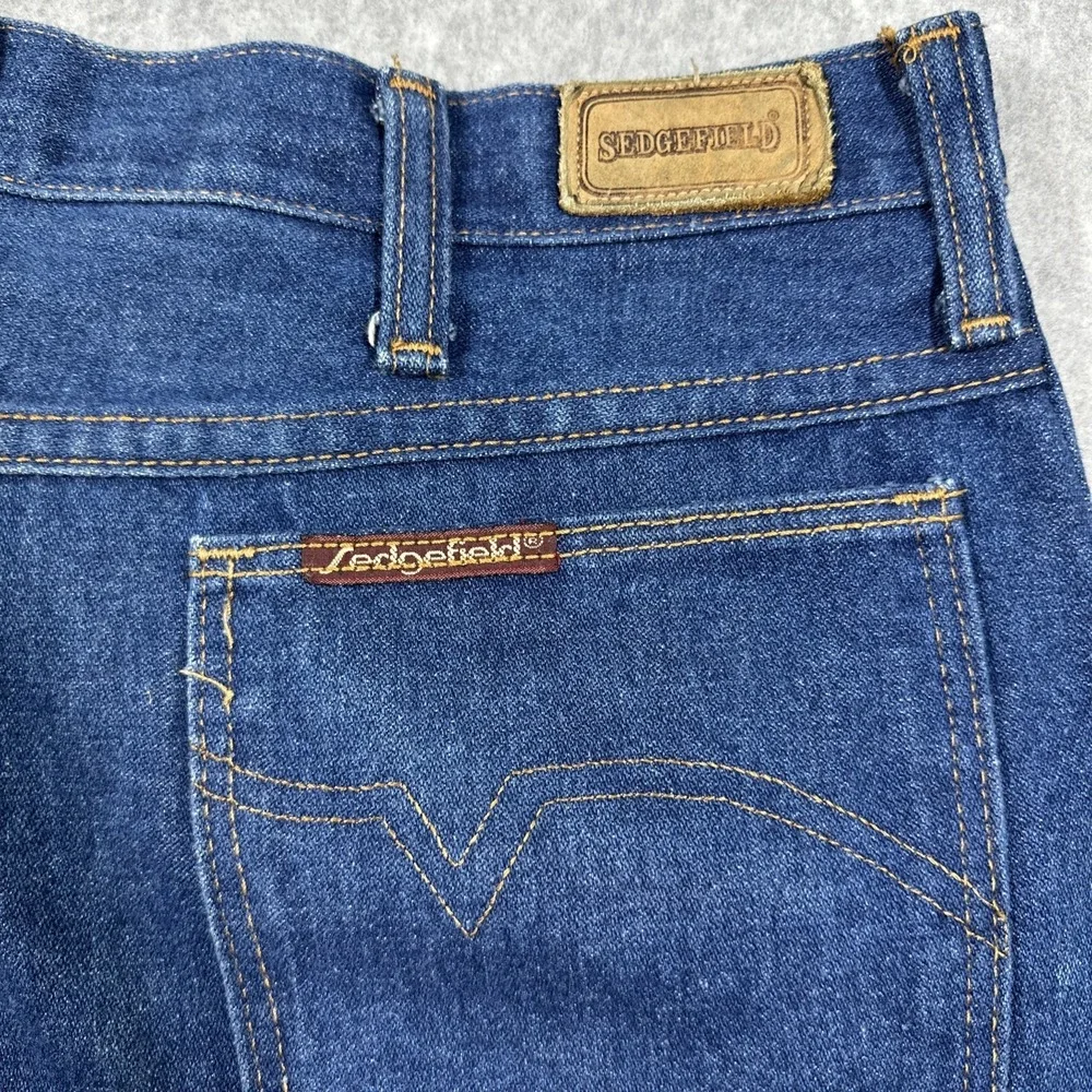Vintage 80s Sedgefield Regular Fit Men's Jeans 36X30(35x30) MADE USA 100% Cotton